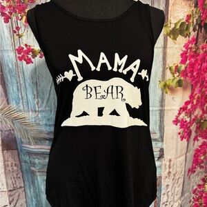 Black Graphic Tank Top